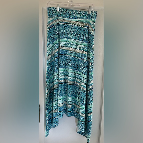 Blue Handkerchief Skirt - Picture 2 of 5